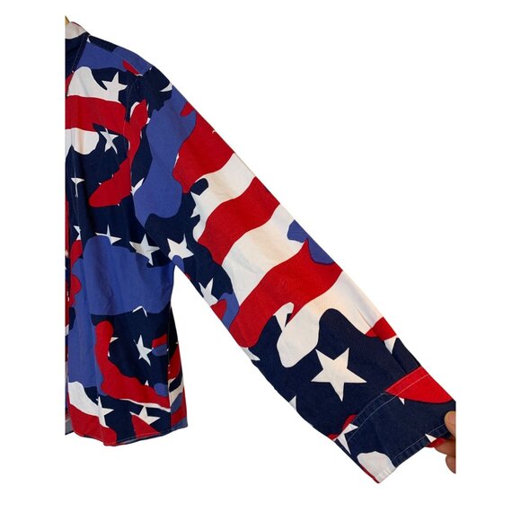 Ralph Lauren Mens Camo Patriotic Long Sleeve Button-Down Shirt XL RAA10426 - Picture 8 of 11